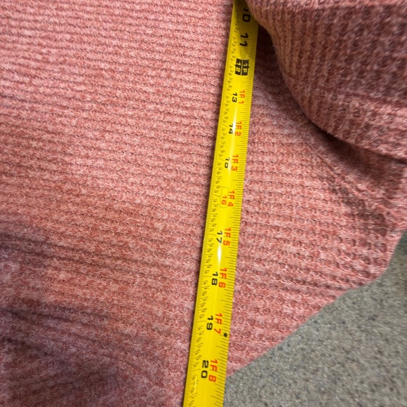 Saturday/Sunday Anthropologie Whistler Waffle Pullover Pink Mauve XS - Picture 7 of 7